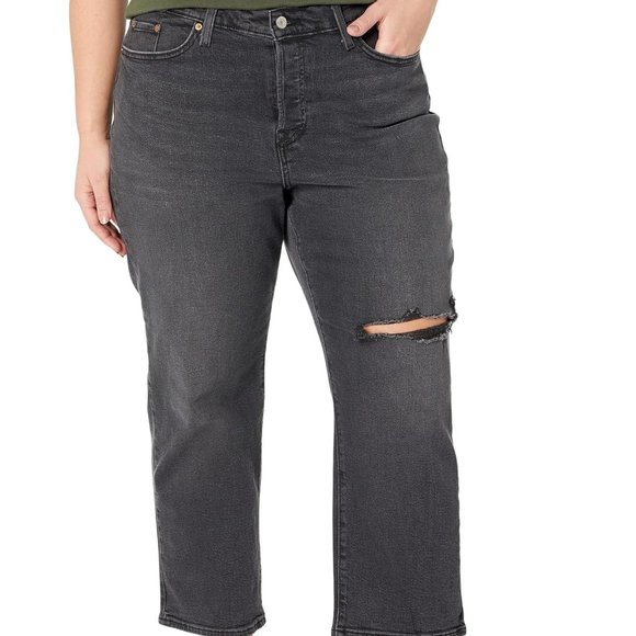 Levi's NWT Women's Black WEDGIE Straight Cut & Dry Jeans, Size 16W - Picture 3 of 5